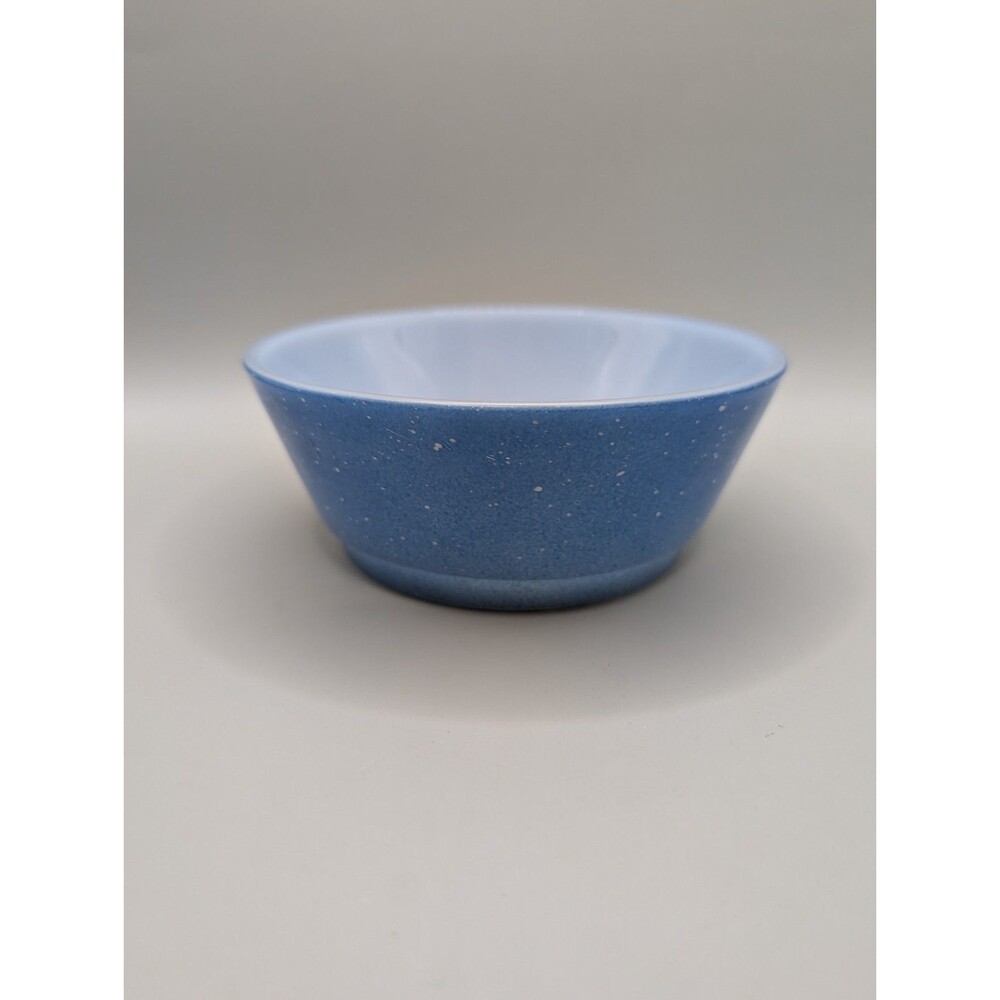 Vintage Fireking Anchor Hocking Speckled Blue Small Bowl 5 Inch Ware Glass Rare